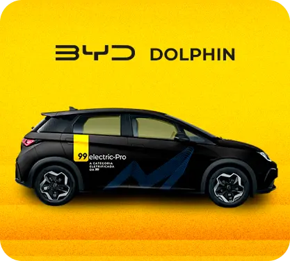 BYD Dolphin Amarelo e Preto